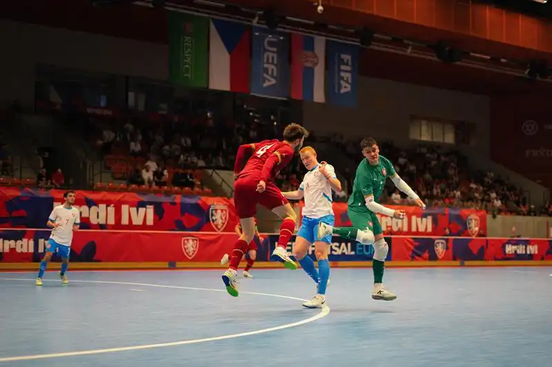 Češi otočili duel se Srby a slaví výhru před vyprodanou halou
