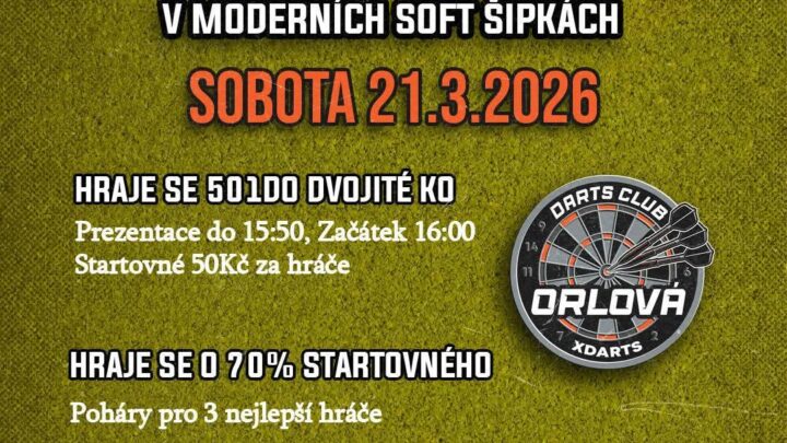 Soft turnaj v šipkách pro neregistrované