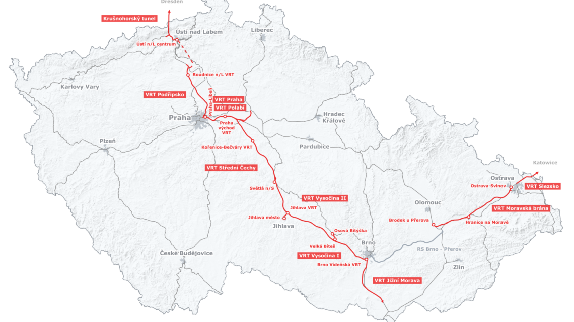 Vysokorychlostní tratě mění dostupnost Česka: Moravskoslezský kraj bude na klíčové trase
