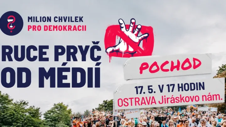 Pochod „Ruce pryč od médií“ dorazí i do Ostravy