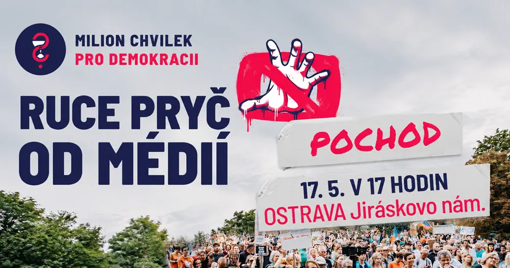 Pochod „Ruce pryč od médií“ dorazí i do Ostravy