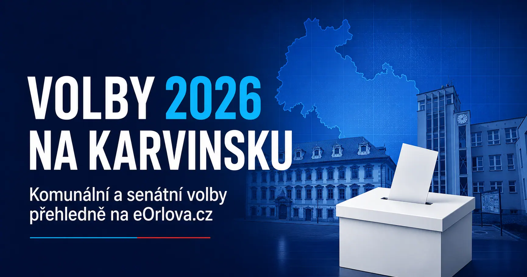 Volby 2026 na Karvinsku – komunální volby v Orlové a senátní volby v obvodu Karviná