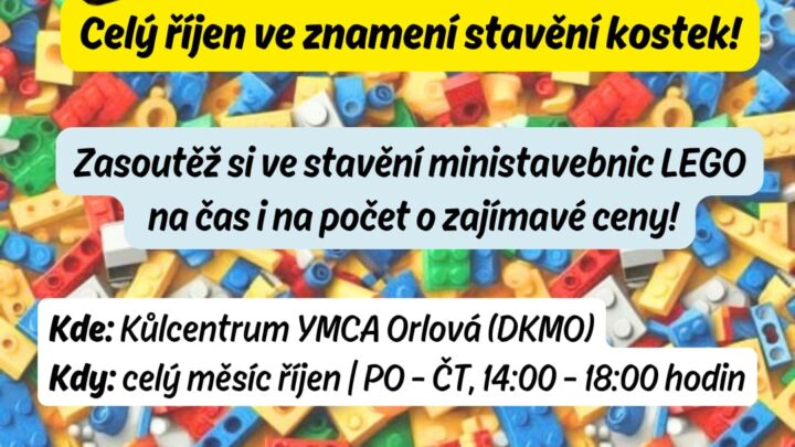 Říjnová Legománie v Orlové: Soutěž ve stavění z Lega pro malé i velké